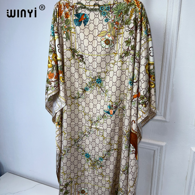 WINYI 여성용 칠면조 원피스, 보호 문자 인쇄, 이 - Boho Summer Beach Maxi Dress 리뷰 및 가격