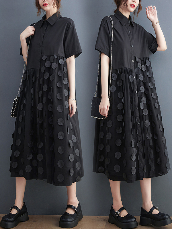 슬리밍 패션 여름 셔츠 드레스 여성용 한국 스타일 루즈 - Korean Style A Line Shirt Dress 리뷰 및 가격