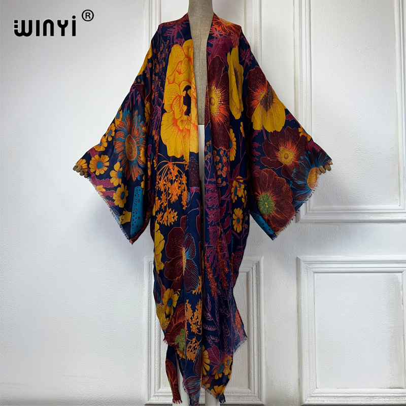 WINYI 아프리카 패션 여름 기모노 맥시 드레스 비치 - Boho Summer Beach Maxi Dress 리뷰 및 가격