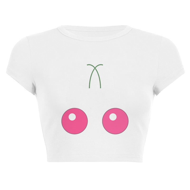 2026 신상 여성 의류 그래픽 프린트 크롭탑 Y2K  - Y2K Graphic Baby Tee Crop 리뷰 및 가격
